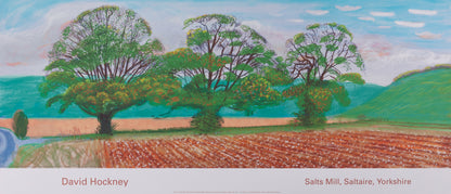 David HOCKNEY : L'automne à Thixendale - Affiche originale en couleurs