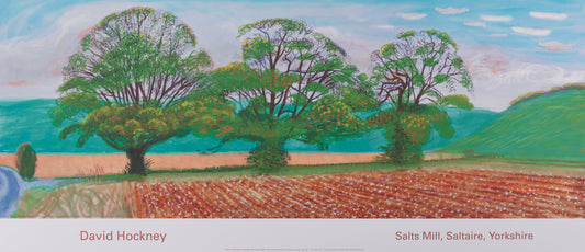 David HOCKNEY : L'automne à Thixendale - Affiche originale en couleurs