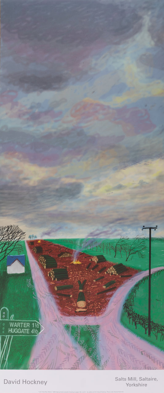 David HOCKNEY : Près de Warter - Affiche originale en couleurs