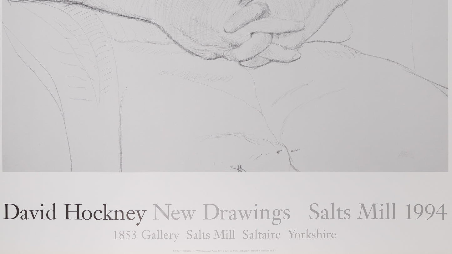 David HOCKNEY : John FITZHERBERT - Affiche originale