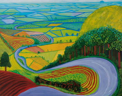 David HOCKNEY : Garrowby Hill - Affiche originale en couleurs