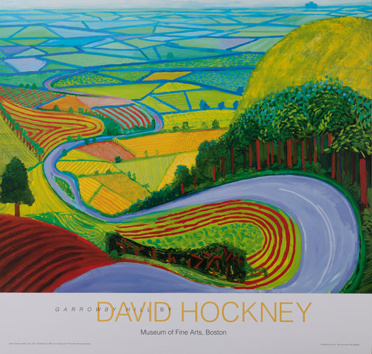 David HOCKNEY : Garrowby Hill - Affiche originale en couleurs