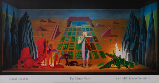David HOCKNEY : Magic flute - Affiche originale en couleurs