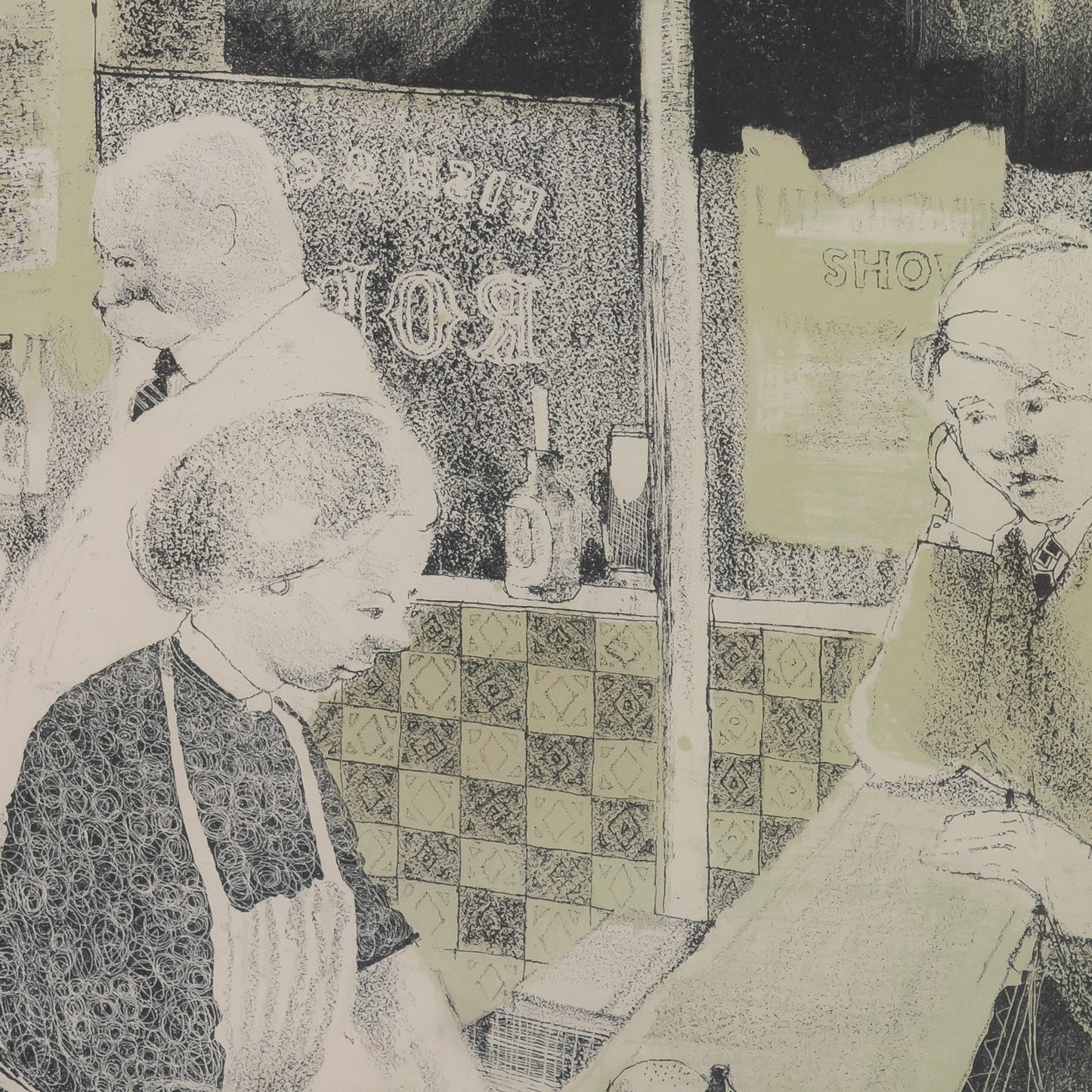 David HOCKNEY : Fish and Chips - Affiche originale en couleurs