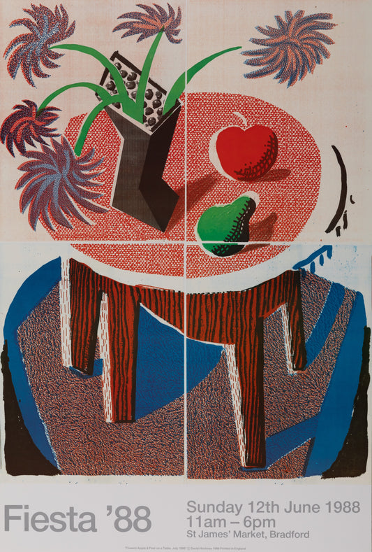 David HOCKNEY : Fiesta 88 - Affiche originale en couleurs
