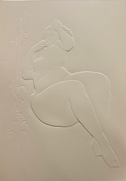 Antoniucci VOLTI : Femme au lierre - Gaufrage original