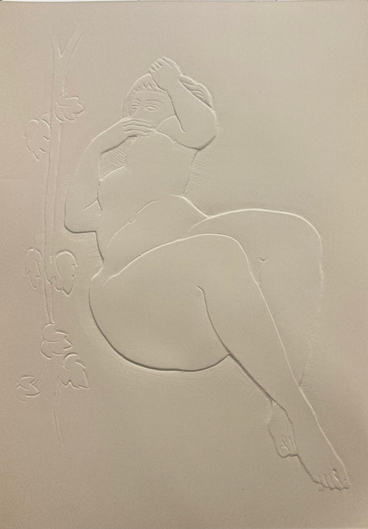 Antoniucci VOLTI : Femme au lierre - Gaufrage original