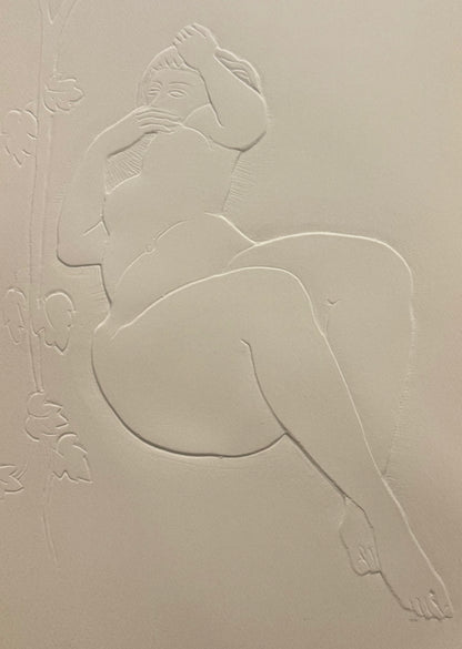 Antoniucci VOLTI : Femme au lierre - Gaufrage original