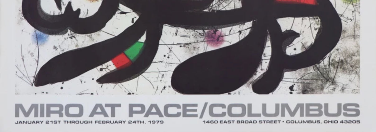 Joan MIRO : Pace Columbus - Affiche originale signée