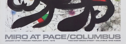 Joan MIRO : Pace Columbus - Affiche originale signée