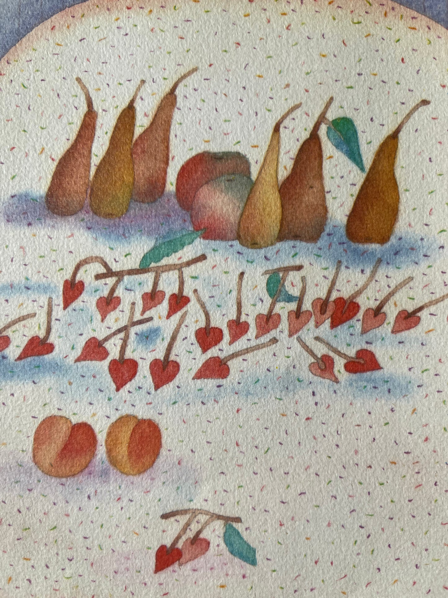 Jean Michel FOLON : Nature morte aux fruits - Héliogravure signée