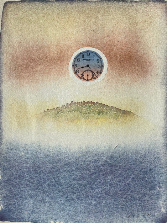 Jean Michel FOLON : L'horloge - Héliogravure signée
