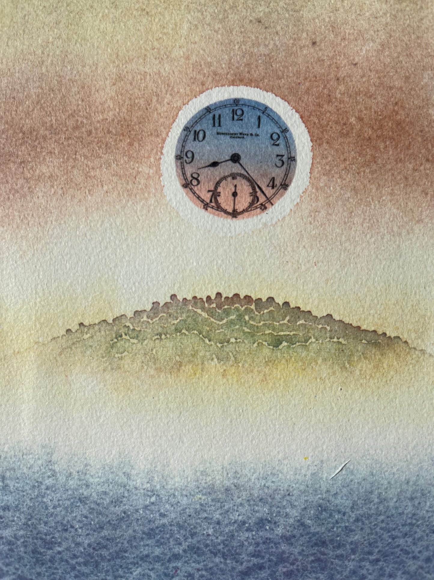 Jean Michel FOLON : L'horloge - Héliogravure signée