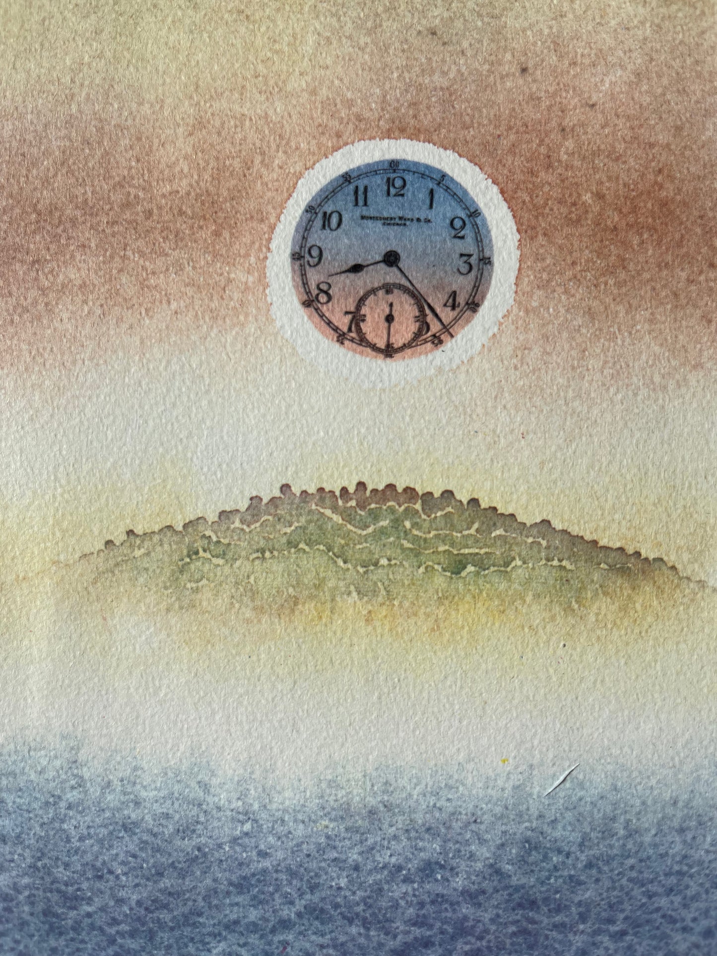 Jean Michel FOLON : L'horloge - Héliogravure signée