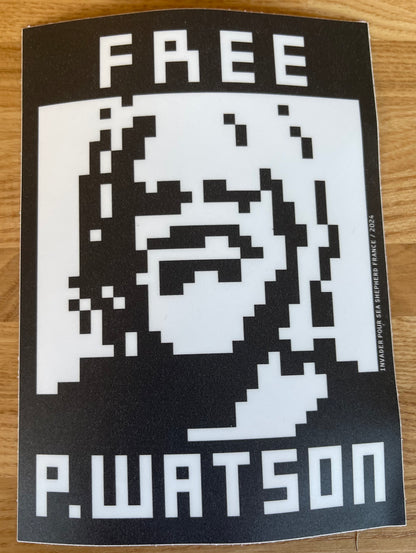 SPACE INVADER x Sea Shepherd - 2 grands stickers
