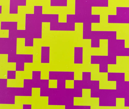 SPACE INVADER : Camo Space Tile (Pink and Yellow) - Carreau en céramique