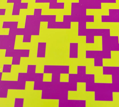 SPACE INVADER : Camo Space Tile (Pink and Yellow) - Carreau en céramique