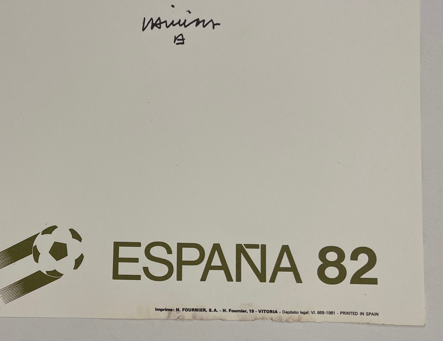Eduardo CHILLIDA: Expo 82 - World Cup of Football - Original signed lithograph poster