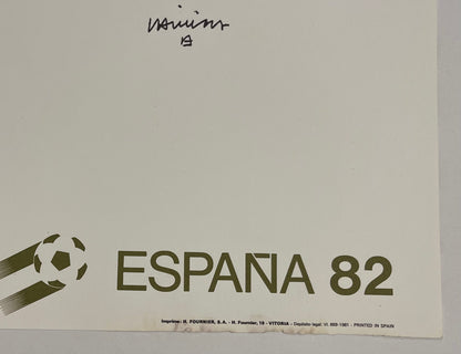 Eduardo CHILLIDA: Expo 82 - World Cup of Football - Original signed lithograph poster