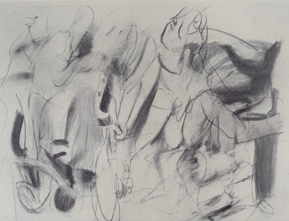 Willem DE KOONING : Cycliste fauve - Lithographie