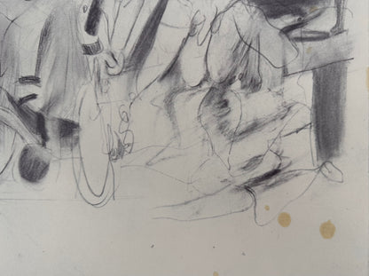 Willem DE KOONING : Cycliste fauve - Lithographie