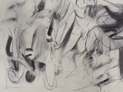 Willem DE KOONING : Cycliste fauve - Lithographie
