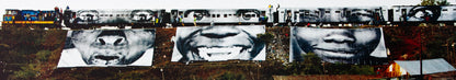 JR : Action in Kibera Slum - Lithographie originale signée