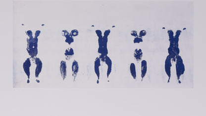 Yves KLEIN : Anthropométrie en bleu - Affiche originale