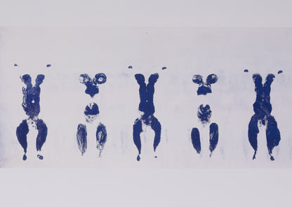 Yves KLEIN : Anthropométrie en bleu - Affiche originale