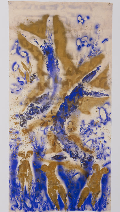 Yves KLEIN : Anthropométrie dorée - Affiche originale