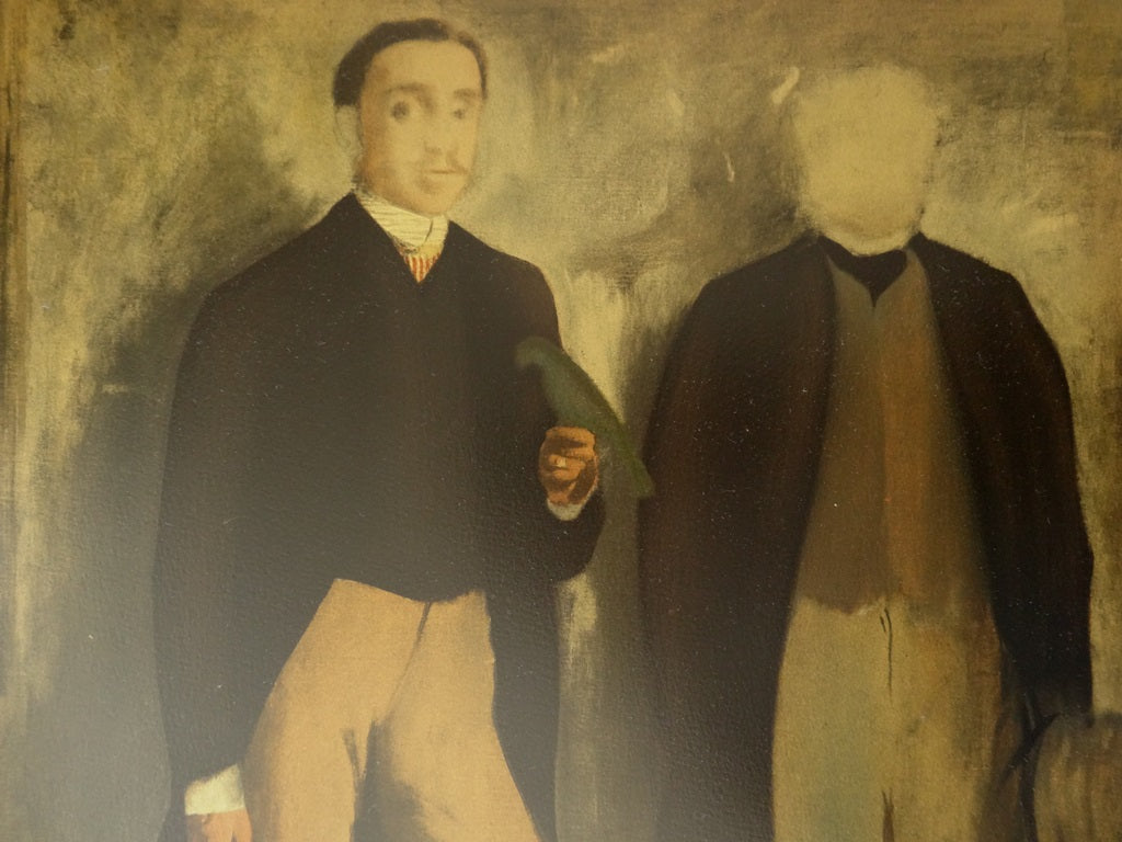 Edgar DEGAS : Deux hommes en pied - Lithographie en couleurs