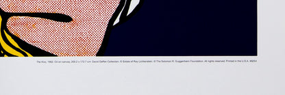 Roy LICHTENSTEIN : The Kiss - Affiche