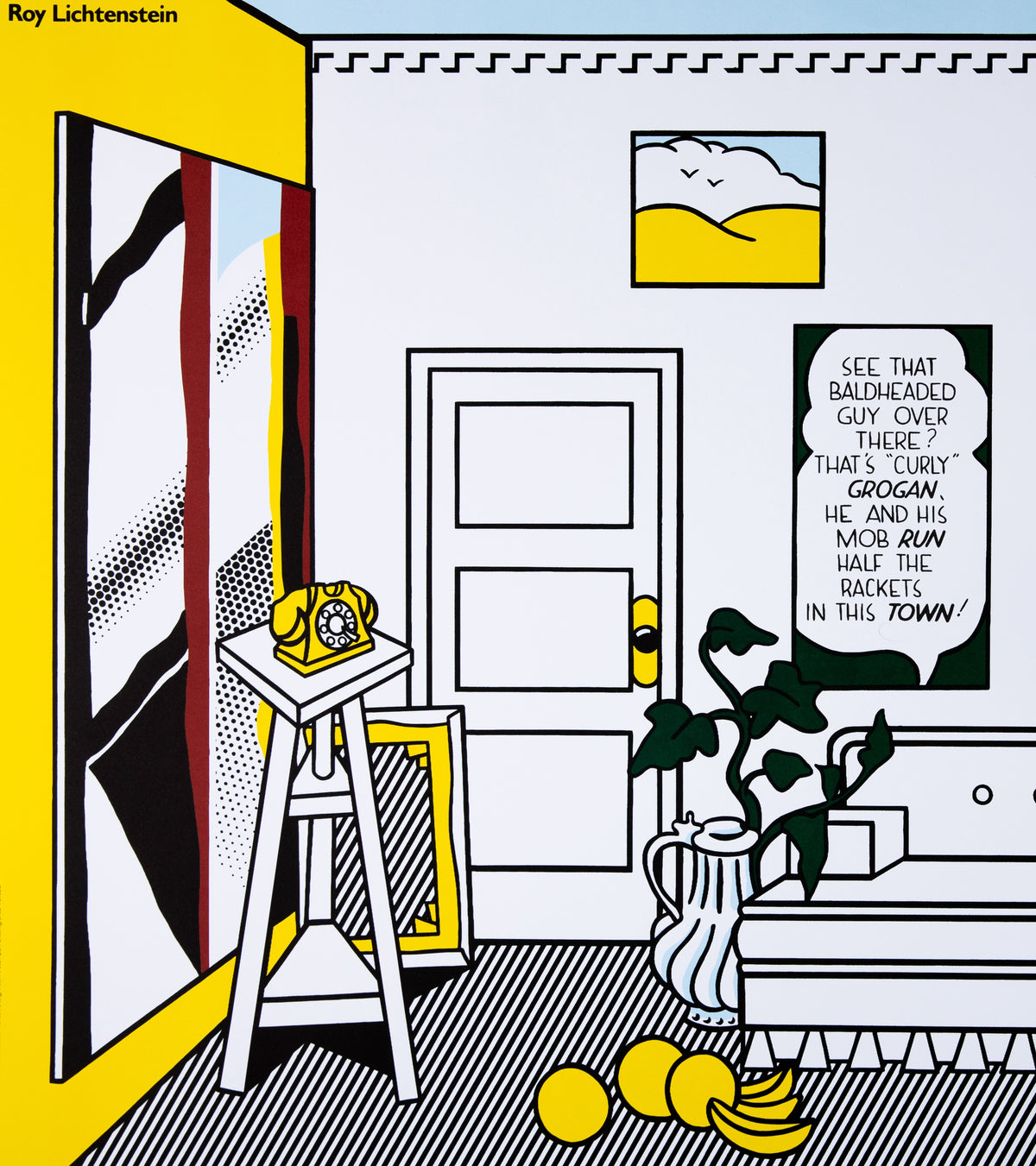Roy LICHTENSTEIN : Artist's Studio, Look Mickey - Affiche