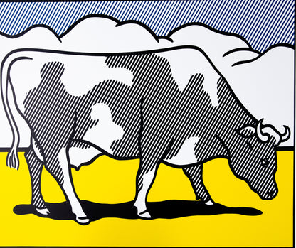 Roy LICHTENSTEIN : Cow Going Abstract - Triptyque