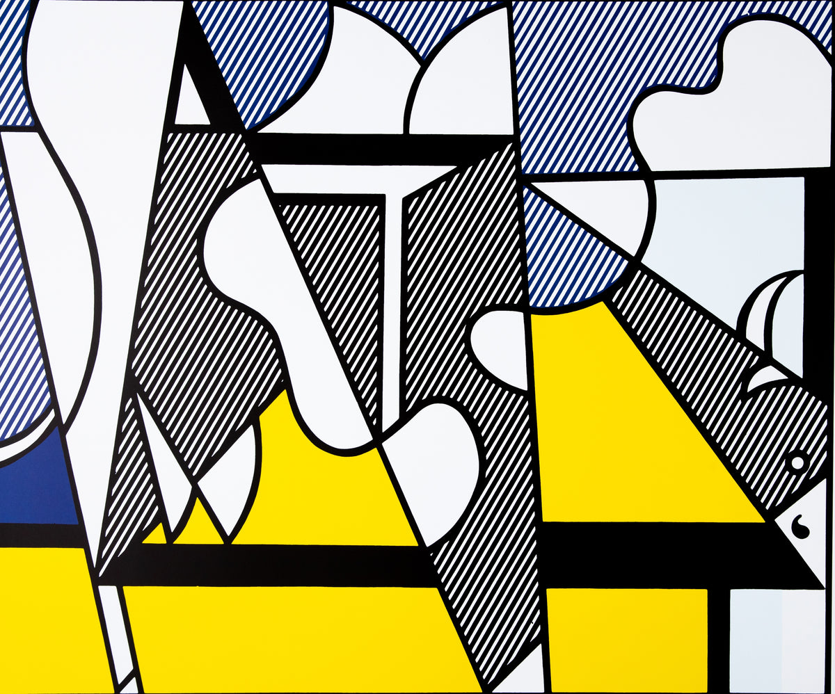 Roy LICHTENSTEIN : Cow Going Abstract - Triptyque