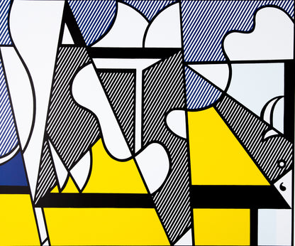 Roy LICHTENSTEIN : Cow Going Abstract - Triptyque