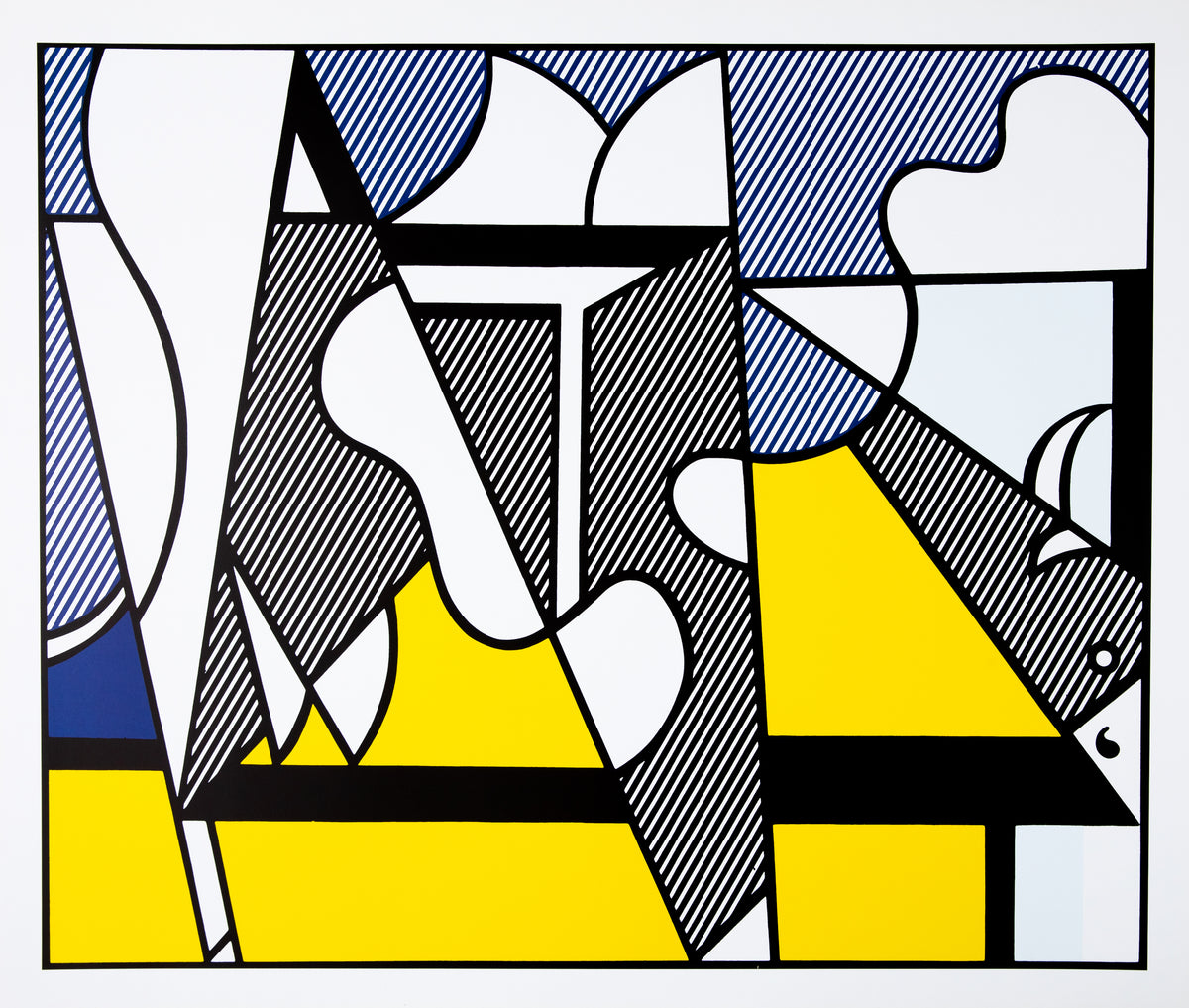 Roy LICHTENSTEIN : Cow Going Abstract - Triptyque