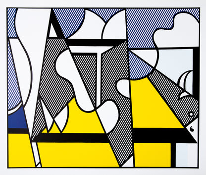 Roy LICHTENSTEIN : Cow Going Abstract - Triptyque