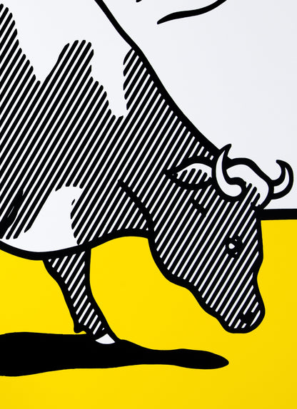 Roy LICHTENSTEIN : Cow Going Abstract - Triptyque