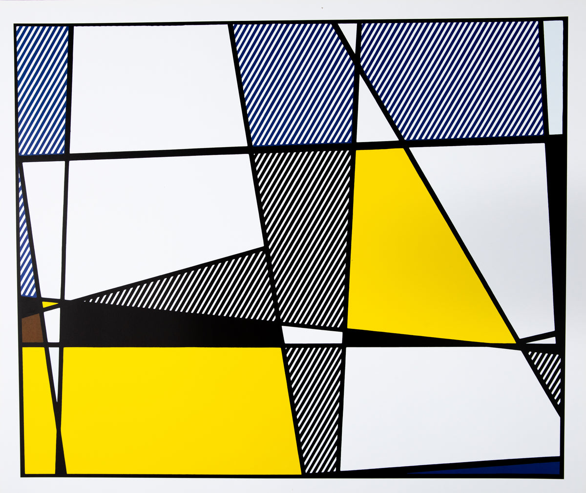 Roy LICHTENSTEIN : Cow Going Abstract - Triptyque