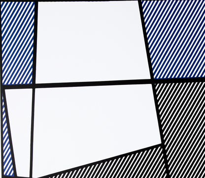 Roy LICHTENSTEIN : Cow Going Abstract - Triptyque