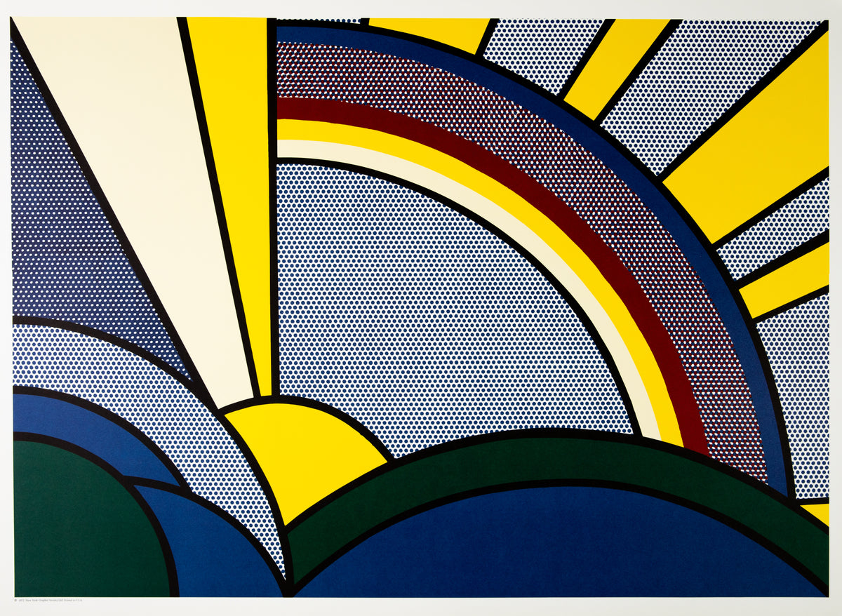 Roy LICHTENSTEIN : Modern Sun Rays - Lithographie