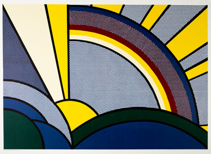 Roy LICHTENSTEIN : Modern Sun Rays - Lithographie