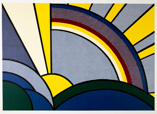 Roy LICHTENSTEIN : Modern Sun Rays - Lithographie