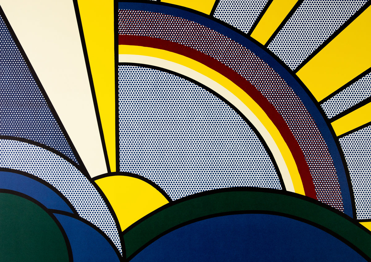 Roy LICHTENSTEIN : Modern Sun Rays - Lithographie
