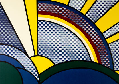 Roy LICHTENSTEIN : Modern Sun Rays - Lithographie