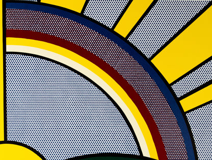 Roy LICHTENSTEIN : Modern Sun Rays - Lithographie
