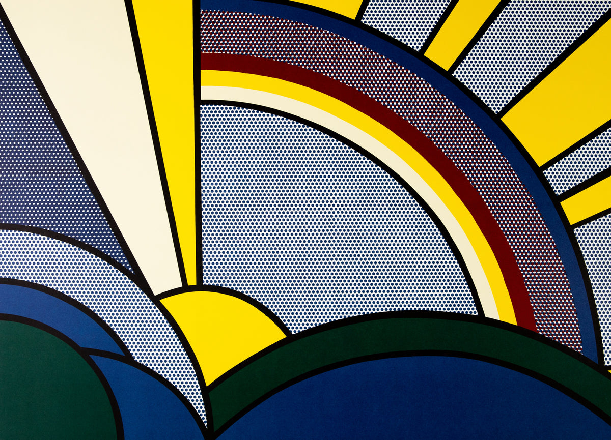 Roy LICHTENSTEIN : Modern Sun Rays - Lithographie