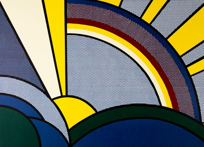 Roy LICHTENSTEIN : Modern Sun Rays - Lithographie