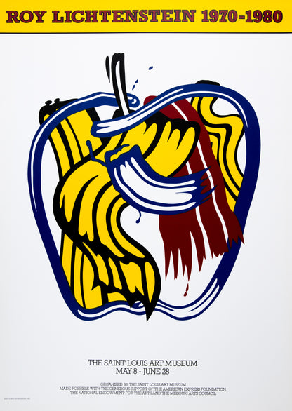 Roy LICHTENSTEIN : Apple - Affiche